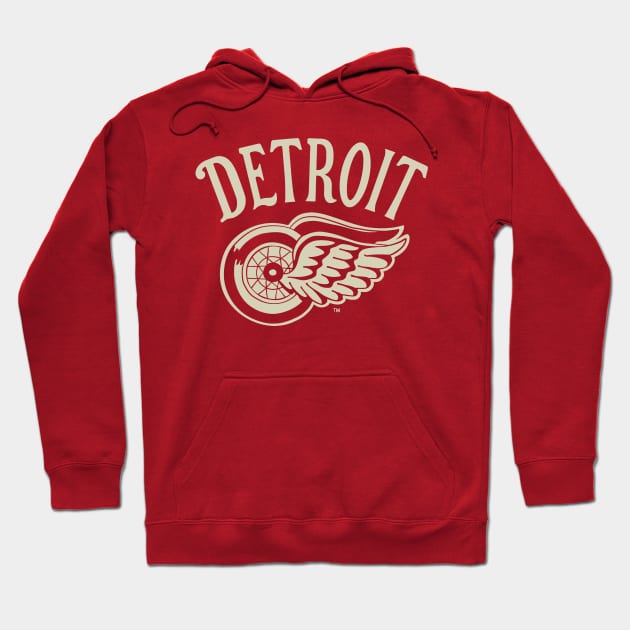 Detroit Wings-City Hoodie by karenblanco